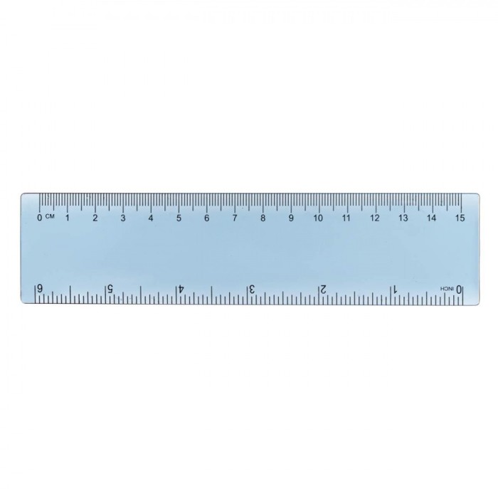 Riglă Clasică, Little President, 15cm, Culoare Albastru