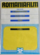 Afis generic de film Rom&acirc;niafilm prezintă, cinema anii 70, Epoca de Aur