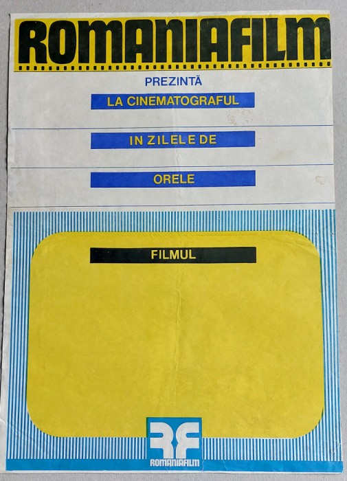 Afis generic de film Rom&acirc;niafilm prezintă, cinema anii 70, Epoca de Aur