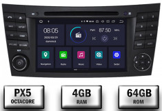 Navigatie Mercedes Benz E-Class W211 CLS W219, Android 9, Octacore PX5 4GB RAM + 64GB ROM cu DVD, 7 Inch - AD-BGWMBW211P5 foto