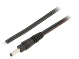 Cablu Alimentare DC 3,5/1,3 mm Negru 1,5m