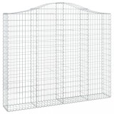 Cumpara ieftin Cos gabion arcuit 200x30x160/180 cm fier galvanizat