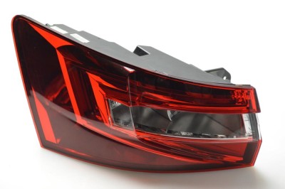 Lampa spate SKODA SUPERB (3V), 05.2015-06.2024, partea stanga, TYC, LED; rosu-fumuriu; fara suport bec; exterior, Model COMBI, Estate, fara Active foto