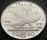 Moneda istorica 50 CENTESIMI - ITALIA FASCISTA, anul 1941 * cod 4645