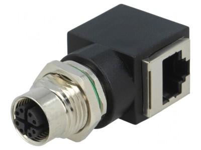 Adaptor M12 Mamă RJ45 Soclu IP67 8 PIN foto