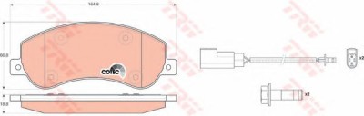 Set placute frana,frana disc VW AMAROK (2H, S1B) (2010 - 2016) TRW GDB1724 foto