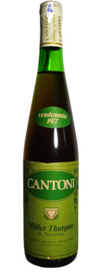 A 110-Vin ALB MILLER THURGAU, CANTONI DI TRECESIMO cl 72 gr 13,2 recoltare 1977 foto