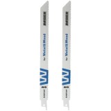 Raider RD-BIMS1122VF - Set panze fierastrau sabie bimetal 225 mm 10 dinti/inch dantura standard 2 bucati