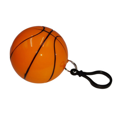 Pelerina de ploaie IdeallStore&amp;reg;, Poncho Basketball, one size, plastic, portocaliu foto
