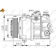 Compresor climatizare Nrf 32147