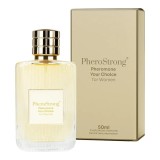 Parfum cu feromoni PHEROSTRONG Your Choice, pentru femei, cu note de mango, bergamotă și iasomie, 50 ml