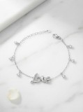 Cumpara ieftin Bratara din Argint 925 , zLove Charm, , Element Central cu Cristale E i Baloane Mobile, Lungime 17+3 cm, 4gr