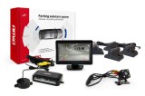 Set senzori de parcare AMiO TFT01 4,3 cu camera HD-315-LED, 4 senzori negri Truck, afisaj, asistent parcare marsarier pentru autoturisme mari