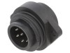 Conector Circular BINDER RD24, 7 Pini, Tip Soclu Tata, Placare Argintata, IP67