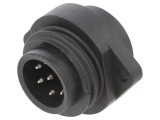 Conector circular RD24 250V 7 pini soclu tată lipire