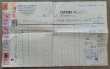 Factura Moliftul Dunarii, Societate in nume colectiv, Depozit cu Cherestea si Materiale de Constructie, Bucuresti 1942