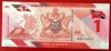 Trinidad Tobago 1 Dolar 2020 (2021) Polimer UNC Bancnota Ne流通 Bancnote Trinidad Tobago 1$ Polimer