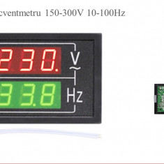 Voltmetru frecventmetru 150 - 300V 10 - 100Hz