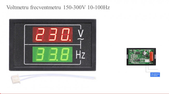 Voltmetru frecventmetru 150 - 300V 10 - 100Hz