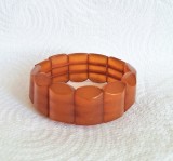 Brata din chihlimbar natural - L 2.5 cm