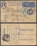 Great Britain 1896 Cover Uprated stationery to Germany DB.420