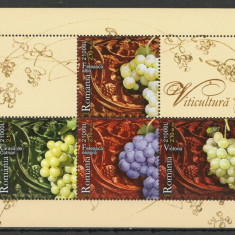 Romania MNH 2005 - Viticultura bloc de 4 timbre - LP 1685