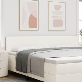 VidaXL Tăblie Design Simplu Crem 200 cm Tesătură de Catifea