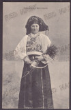 2235 - ETHNIC woman, Seamstress, Romania - old postcard - used - 1908, Circulata, Printata
