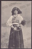 2235 - ETHNIC woman, Seamstress, Romania - old postcard - used - 1908, Circulata, Printata