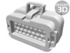 Conector auto AMPSEAL pe cablu - 23 pini, TE Connectivity
