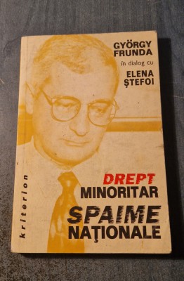 Drept minoritar spaime nationale Gyorgy Frunda in dialog cu Elena Stefoi foto