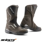 Cumpara ieftin Ghete (cizme) pentru scuter - motocicleta Touring Unisex Seventy model SD-BT2 culoare: maro Maro 39
