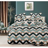 Set lenjerie pat dublu lux din microsatin Bari