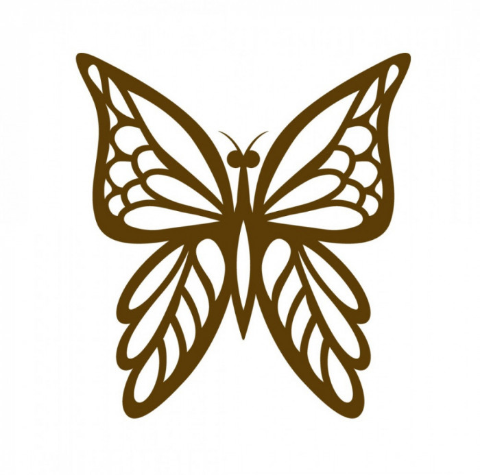 Sticker decorativ Fluture, Maro, 60 cm, 1156ST-1