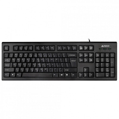 Tastatura cu fir a4tech kr-85 interfata usb 105 taste tip rotunjit lungime cablu 1.5m negru foto