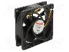 Ventilator 80x80x25mm, 12V DC, Akasa - AK-181BK-2B