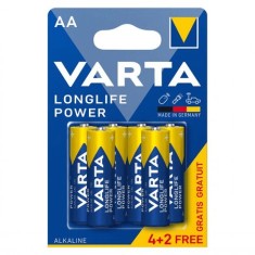 Baterie Varta alcalina Longlife power AA LR6 6 bucati/set Baterie Varta alcalina Longlife power AA LR6 B6