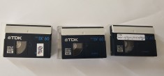 CASETA TDK VIDEO MINI DV 60 , LOT 3 BUCATI
