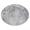 Covor MEFE modern Cerc 2783 Marmură - structural două niveluri de l&acirc;nă gri inchis, cerc 120 cm