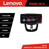Navigatie dedicata Peugeot 207 Lenovo PRO 12.3 inch QLED 8GB RAM 256GB 4G Android CarPlay Auto Multimedia Auto
