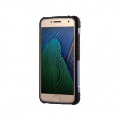 Husa Iberry Armor Hybrid Albastru Inchis Pentru Motorola Moto G5 Plus