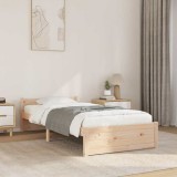 vidaXL Cadru de pat Single 3FT, 90x190 cm, lemn masiv