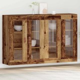 VidaXL Dulapuri pentru Perete , 2 piese, lemn vechi, dimensiuni 69.5 x 34 x 90 cm, lemn ingineresc.