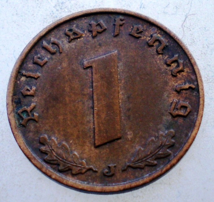 2.788 GERMANIA 1 REICHSPFENNIG 1938 J
