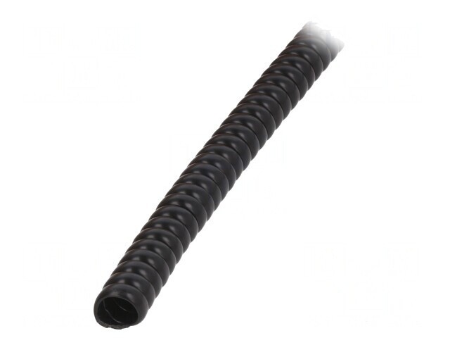 &Icirc;nvelitoare spirală PVC neagră 1m 8mm