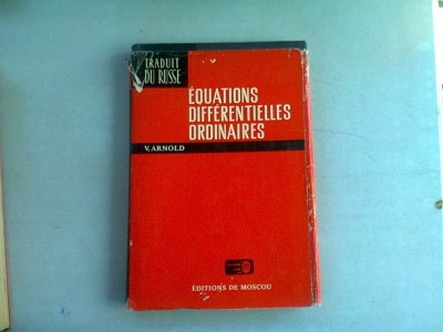 EQUATIONS DIFFERENTIELLES ORDINAIRES -V. ARNOLD foto