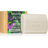 Faith In Nature Lavender &amp; Geranium șampon organic solid cu lavanda 85 g