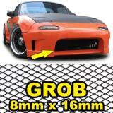 Grilaj de curse din plasa de aluminiu, grilaj tip fagure, grilaj de curse 100x40cm 8x16mm negru Performance AutoTuning