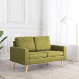 Canapea cu 2 locuri, verde, material textil GartenMobel Dekor, vidaXL