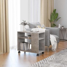 vidaXL Masă laterală, gri beton, 70x35x55 cm, lemn compozit 802124
